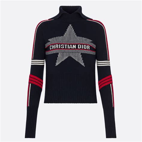 dior stand collar sweater